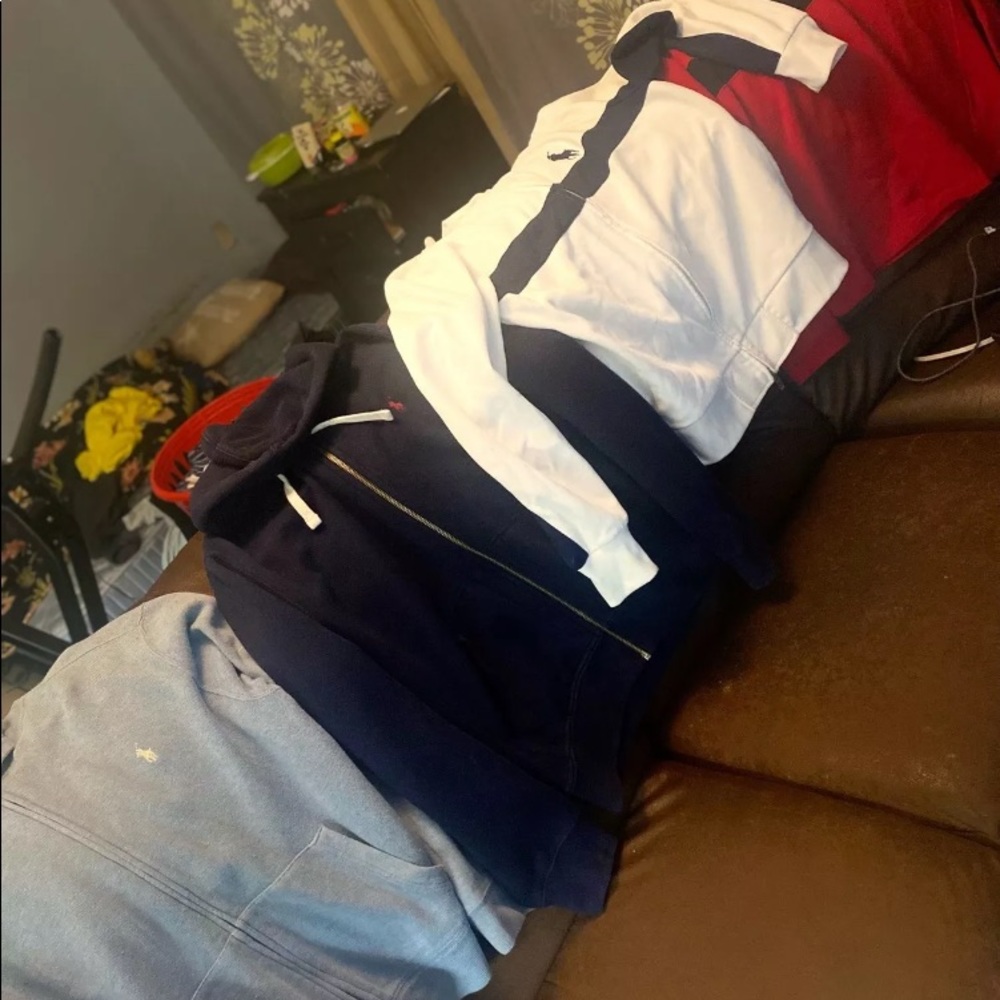 4 polo items together